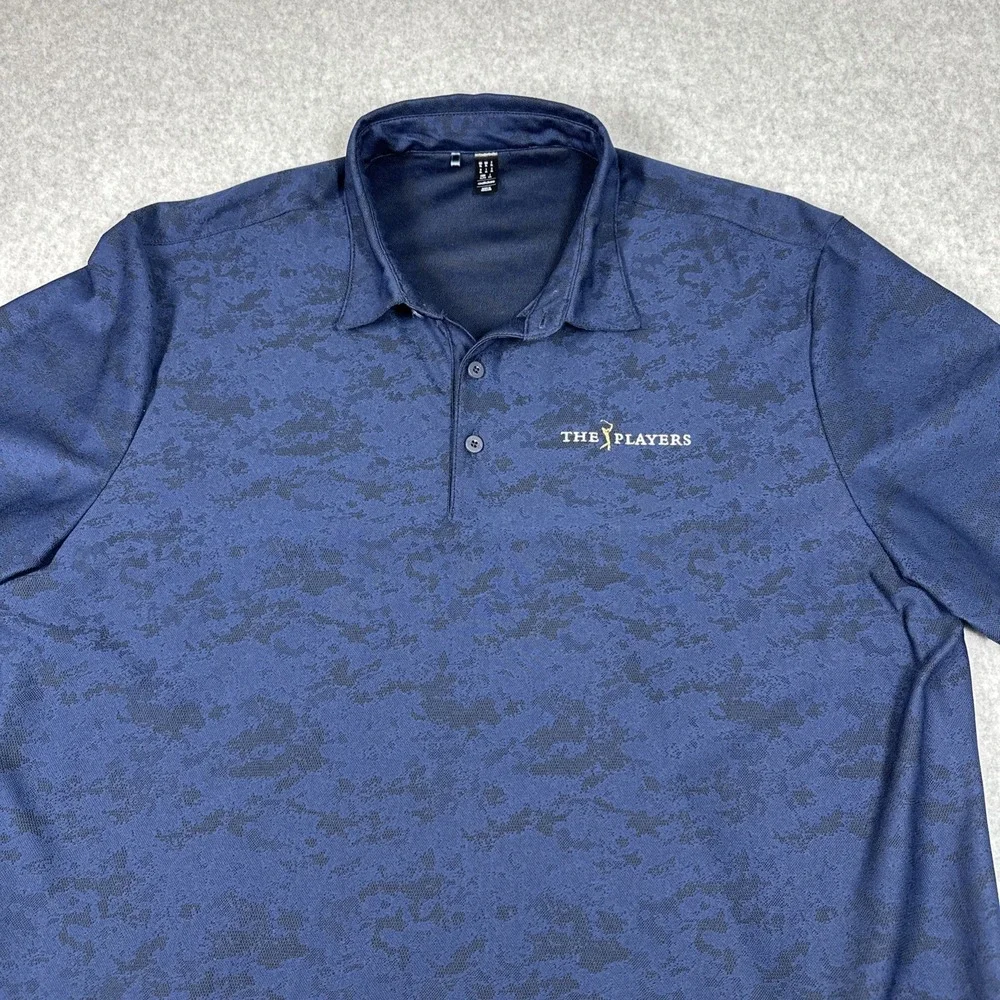 Adidas Men's The Players Championship Golf Polo Size XL Textured Vented